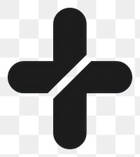 PNG Cross cross logo symbol. AI generated Image by rawpixel.