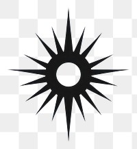 PNG Sun logo shape white. AI generated Image by rawpixel.