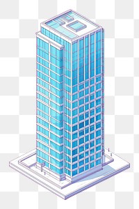 PNG Tall office building architecture skyscraper tower. AI generated Image by rawpixel.