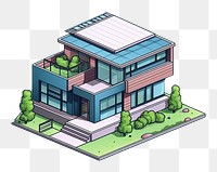 PNG Small modern house diagram architecture technology. AI generated Image by rawpixel.