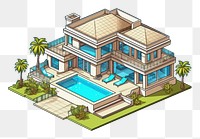 PNG Pool villa architecture building house. AI generated Image by rawpixel.