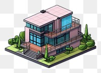 PNG Small modern house architecture technology dollhouse. AI generated Image by rawpixel.