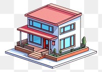 PNG Small modern house architecture building diagram. AI generated Image by rawpixel.