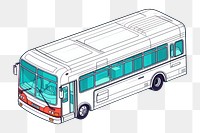 PNG Bus vehicle line transportation. AI generated Image by rawpixel.