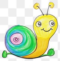 PNG  Snail snail drawing animal. AI generated Image by rawpixel.