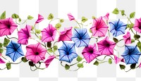 PNG Morning glory flower pattern petal. AI generated Image by rawpixel.