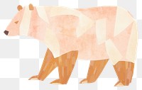 PNG  Bear mammal animal standing. AI generated Image by rawpixel.