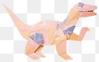 PNG  Dinosaur origami animal paper. AI generated Image by rawpixel.