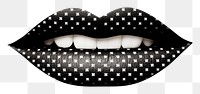 PNG Lip lipstick black white. AI generated Image by rawpixel.