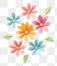 PNG Pastel mini flower origami plant paper. AI generated Image by rawpixel.