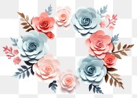 PNG Pastel rose flower pattern plant. AI generated Image by rawpixel.