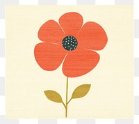 PNG Flower pattern poppy plant. AI generated Image by rawpixel.