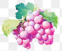 PNG A grape grapes plant food. AI generated Image by rawpixel.