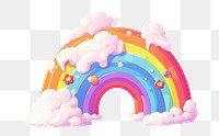 PNG A rainbow outdoors nature creativity. AI generated Image by rawpixel.