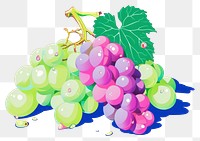 PNG A grape grapes fruit plant. AI generated Image by rawpixel.