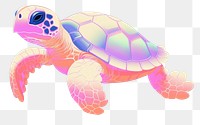 PNG A sea turtle reptile animal swimming. AI generated Image by rawpixel.