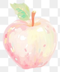 PNG Apple cartoon fruit plant. AI generated Image by rawpixel.