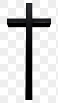 PNG A big cross symbol black spirituality. AI generated Image by rawpixel.