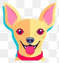 PNG A dog chihuahua cartoon mammal. AI generated Image by rawpixel.
