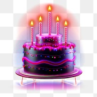 PNG Birthday cake dessert light food. AI generated Image by rawpixel.