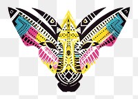 PNG  African tribal pattern wildlife butterfly art creativity. AI generated Image by rawpixel.