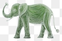 PNG  Wildlife elephant drawing animal. AI generated Image by rawpixel.