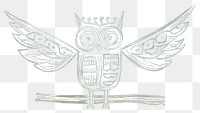 PNG  Owl architecture creativity cartoon. AI generated Image by rawpixel.