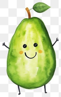 PNG  Cut half avocado dancing vegetable fruit plant. AI generated Image by rawpixel.