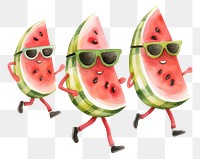 PNG  Watermelon glasses fruit plant. AI generated Image by rawpixel.