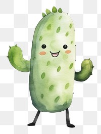 PNG  Cactus white background representation vegetable. AI generated Image by rawpixel.