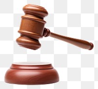 PNG  Wooden gavel stands white background courthouse device. AI generated Image by rawpixel.