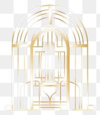 PNG Window architecture line gold. AI generated Image by rawpixel.
