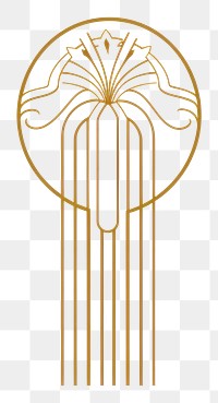 PNG Corinthian greek column line gold logo. AI generated Image by rawpixel.