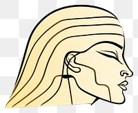PNG Egyptian mummy portrait drawing sketch. AI generated Image by rawpixel.
