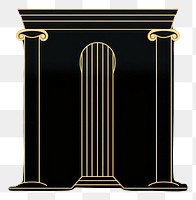 PNG Greek ionic column architecture gold logo. AI generated Image by rawpixel.