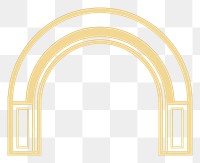 PNG Roman arch architecture gold logo. AI generated Image by rawpixel.
