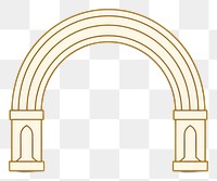 PNG Roman arch architecture gold darkness. AI generated Image by rawpixel.