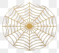 PNG Spider web line gold logo. AI generated Image by rawpixel.