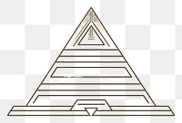 PNG Step pyramid symbol line logo. AI generated Image by rawpixel.
