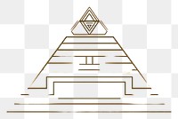 PNG Step pyramid line gold architecture. AI generated Image by rawpixel.