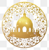 PNG  Eid mubarak lentern architecture building gold. AI generated Image by rawpixel.