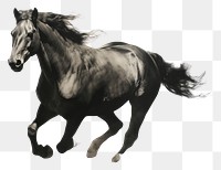 PNG  Horse stallion drawing animal. AI generated Image by rawpixel.