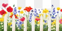 PNG  Flower fence outdoors nature. AI generated Image by rawpixel.