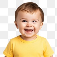 Portrait of a cute *baby* with surprised expression, isolated on a color background natural light --style raw --ar 3:2