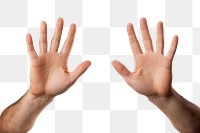 PNG  Man spread your hands out on both sides finger white background gesturing. AI generated Image by rawpixel.