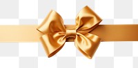 PNG  Gold gift ribbon and bow cross shape white background celebration anniversary. AI generated Image by rawpixel.