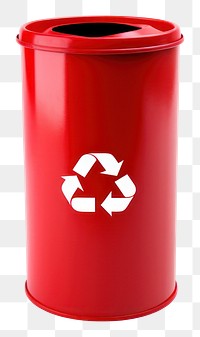 PNG  Recycling bin white background container drinkware. AI generated Image by rawpixel.