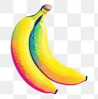 PNG Banana food white background freshness. AI generated Image by rawpixel.