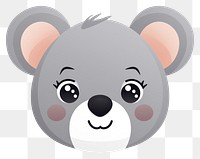 PNG  Baby koala animal cartoon mammal. AI generated Image by rawpixel.