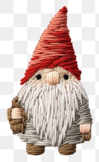 PNG Gnome christmas celebration embroidery. AI generated Image by rawpixel.